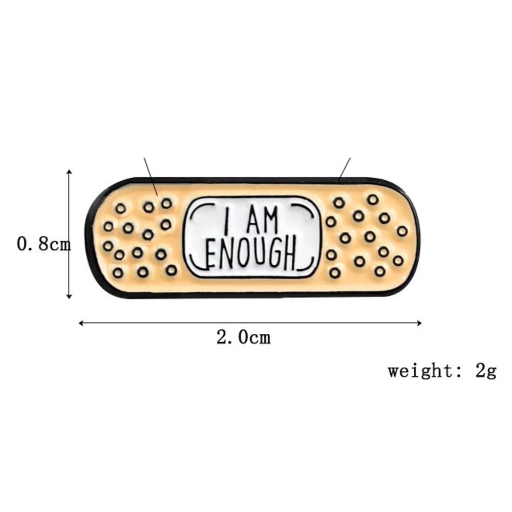 1 LEFT‼️ 2pcs Mental Health Self Care Bandaid Enamel Pins Set - Picture 9 of 12